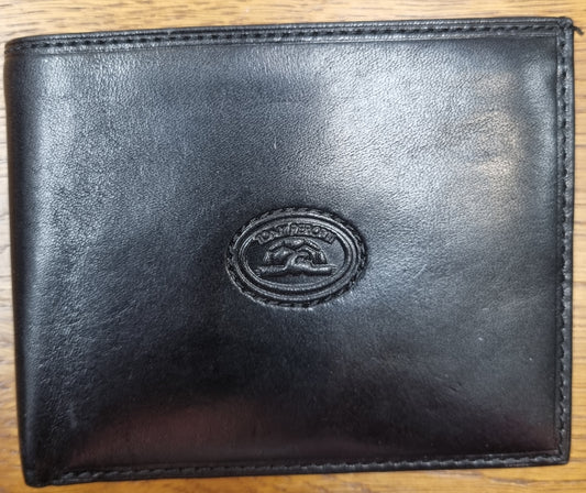 Tony Perotti BLACK Leather Wallet