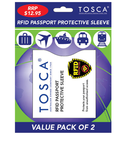 Tosca RFID Passport Protective Sleeve