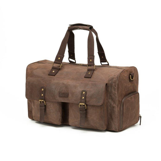 Tosca Waxed Canvas Collection Large Duffle Travel Bag
