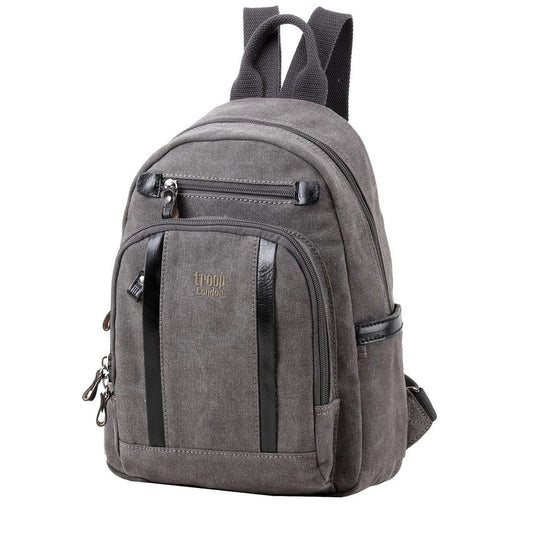 Troop small backpack Charcoal Black