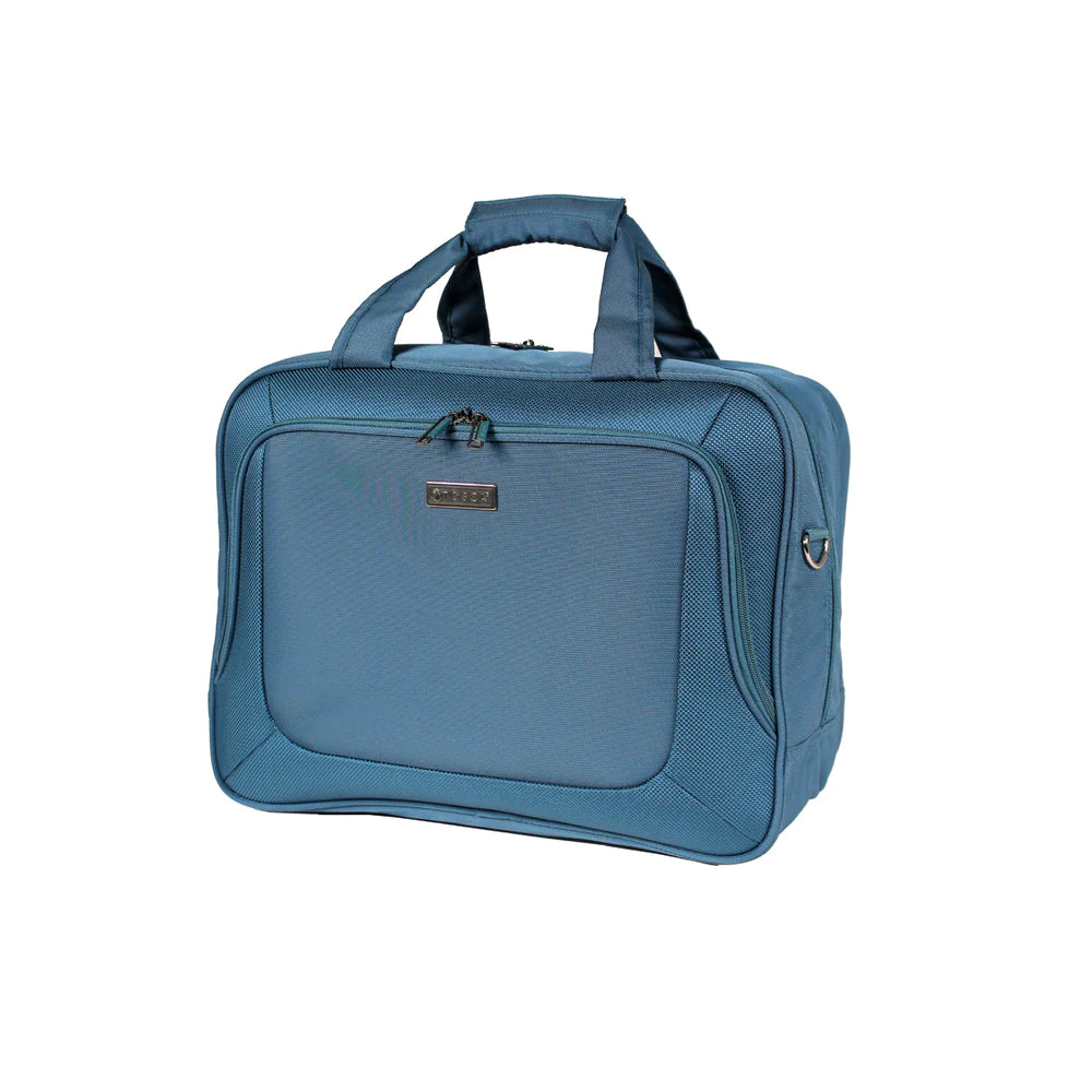 Oakmont Teal Trolley Adapted Softside Luggage Cabin Tote Bag Trents Bags