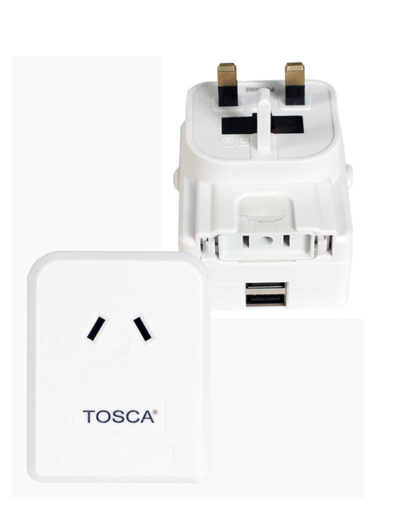 tosca worldwide travel adapter