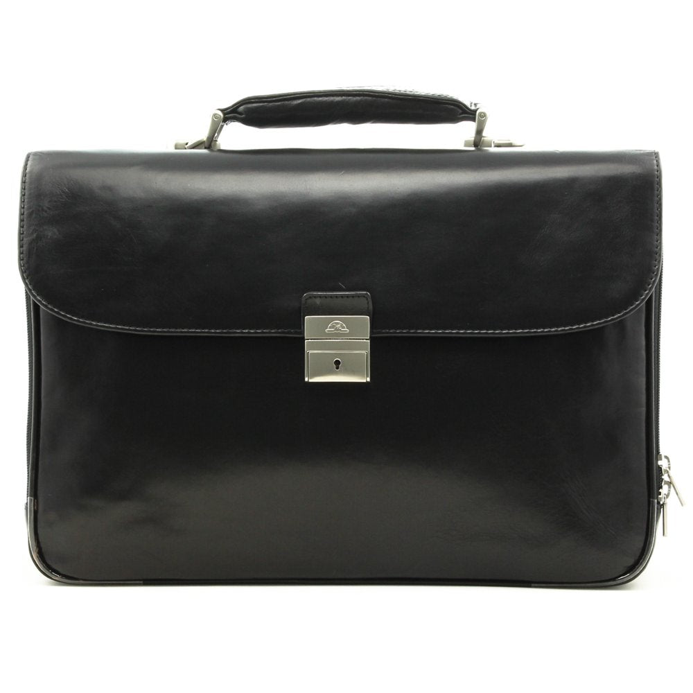 LEATHER TONY PEROTTI BRIEFCASE/LAPTOP BAG – Trents Bags